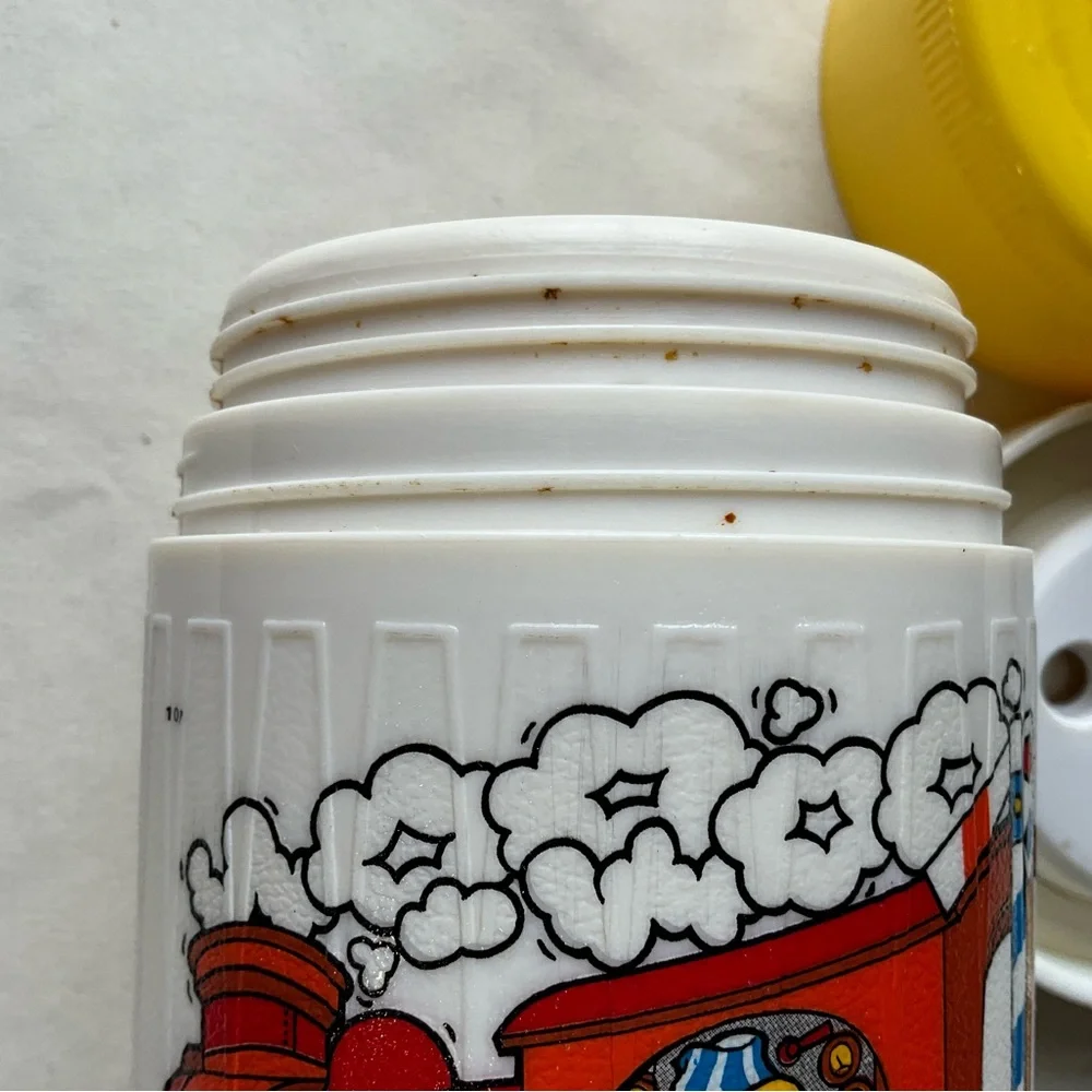 Vintage 1982 Randi Enterprise Child’s Train Thermos Yellow Top Jyudung